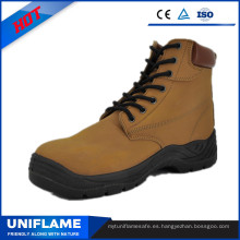 Zapatos de seguridad de encaje superior de gamuza partida Ufb053
